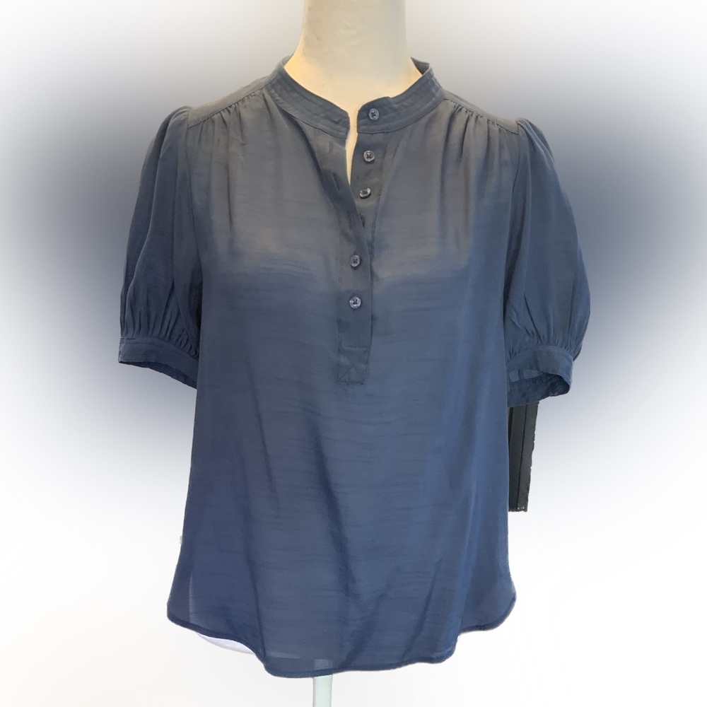 BANANA REPUBLIC blue blouse size S
